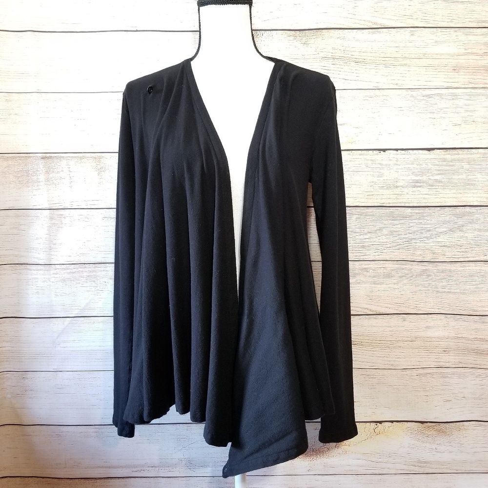Beyond Yoga black open front cardigan (21-022)